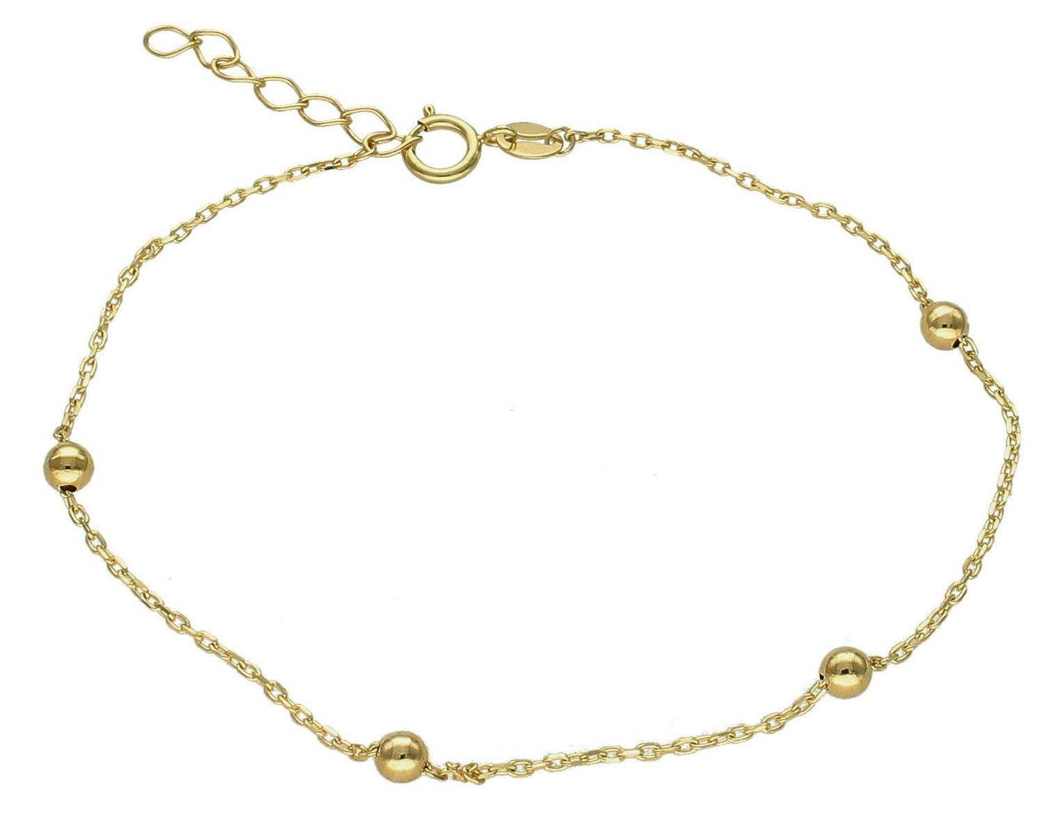 Złota bransoletka damska 375 celebrytka z kuleczkami BR 6769 375. Złota bransoletka damska. Złota bransoletka próby 375. Bransoletka złota damska delikatna celebrytka. Bransoletka złota celebrytka idealna na prezent d.jpg